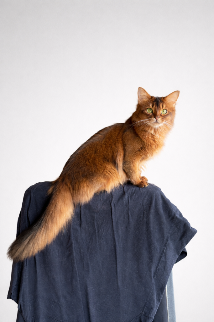 Ruddy Somali cat